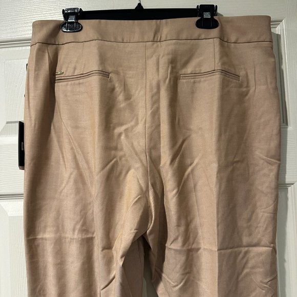 DKNY Womens Woven Flare Mid-Rise Ankle Pants NWT - Picture 6 of 8